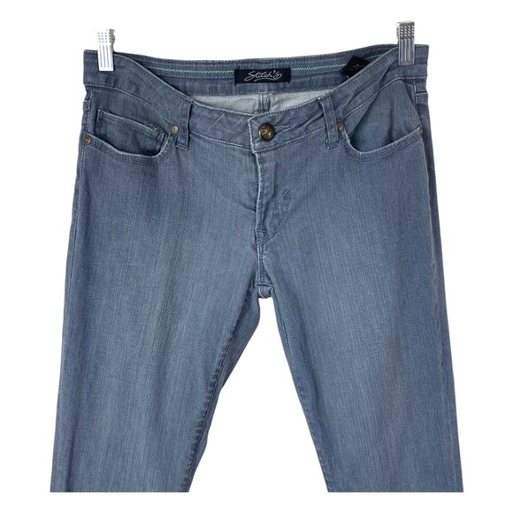 Stitch's Black Label Denim FOX Blue Gray Skinny Zipper Fly Cowgirl Jeans 29 33L - Picture 2 of 11